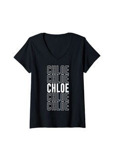 Chloé Womens Chloe V-Neck T-Shirt