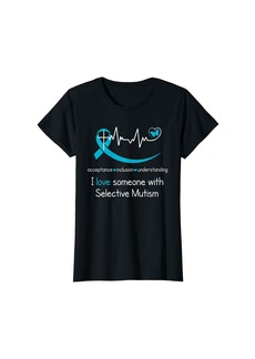 Chloé Womens I Wear Teal For Selective Mutism Awareness T-Shirt