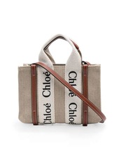 Chloé Woody linen tote bag