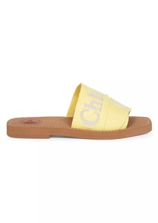 Chloé Woody Logo Slide Sandals