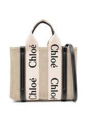 Chloé Woody logo-strap tote bag