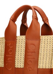 Chloé Woody Raffia & Grained Leather Bag