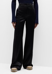 Chloé Wool and Silk Wide-Leg Trousers