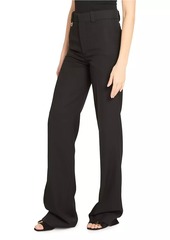 Chloé Wool High-Waisted Flare Trousers