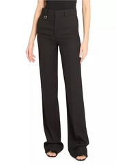 Chloé Wool High-Waisted Flare Trousers