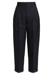 Chloé Wool Pinstripe Cropped Trousers