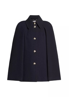 Chloé Wool Short Cape Coat