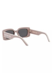 Christian Dior DiorPacific S1U 53MM Acetate Rectangular Sunglasses