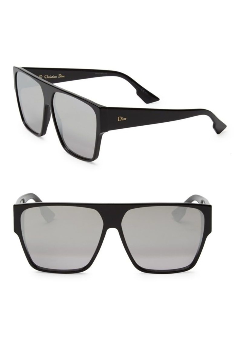 62MM Diorhit Flat Top Sunglasses