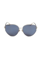 dior 62mm triangular aviator sunglasses