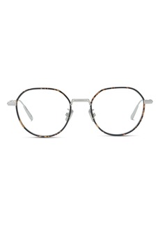 Christian Dior Dior Blacksuit 49mm Optical Glasses in Shiny Palladium at Nordstrom