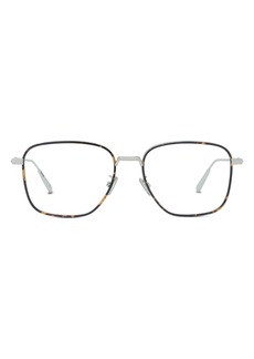Christian Dior Dior Blacksuit 53mm Optical Glasses in Shiny Palladium at Nordstrom
