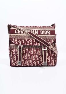 Christian Dior Diorcamp Messenger Burgundy Dior Oblique Canvas Crossbody Bag