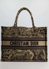 Christian Dior Medium Book Tote In & Toile De Jouy Embroidery Rrp £2500