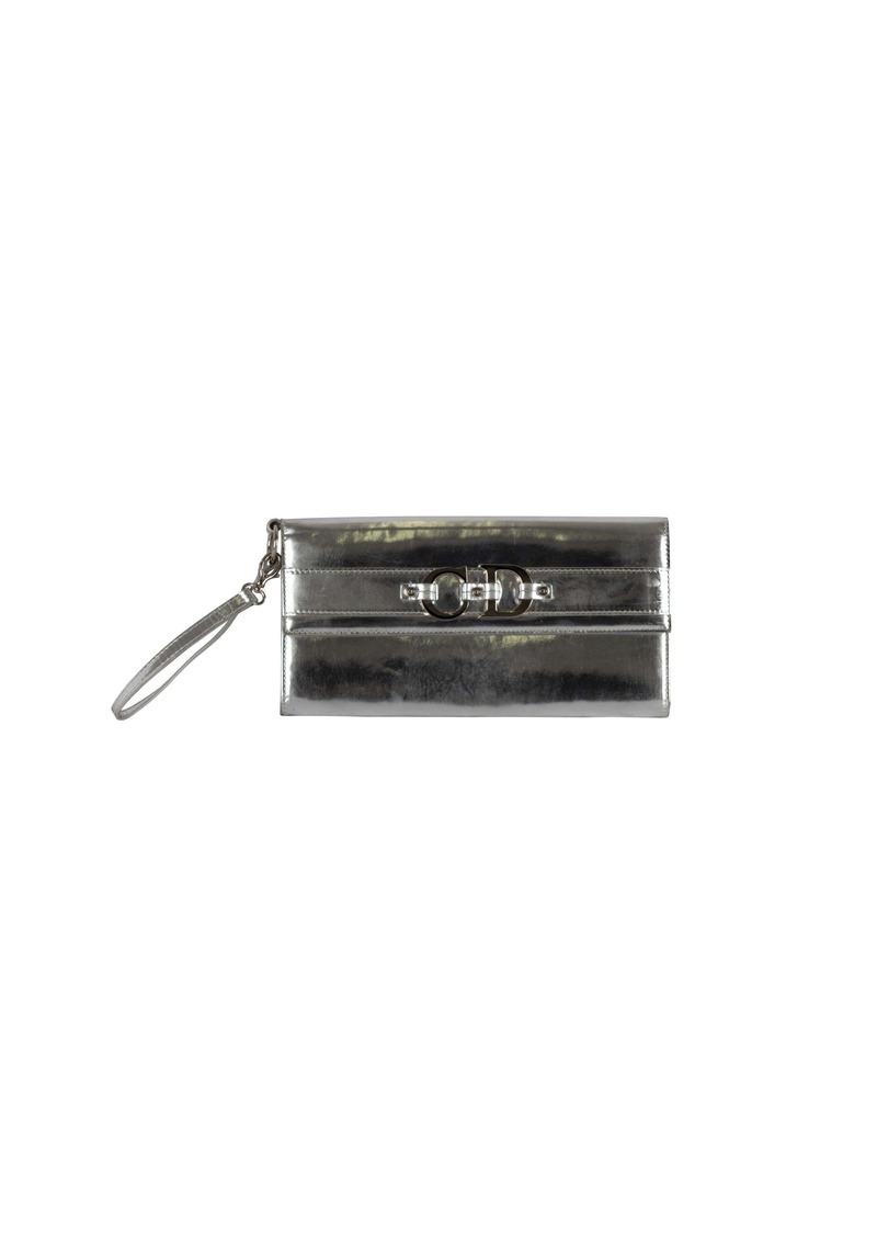 Christian Dior Metallic Silver Pochette