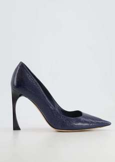 Christian Dior Navy Patent Leather Pumps