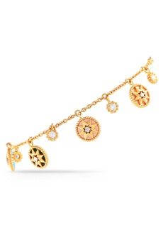 Christian Dior Rose des Vents 18K Yellow Gold Diamond and Colored Stone Bracelet CD20-041924