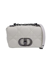 Christian Dior Small Macrocannage Caro Bag Padded in Ivory Calfskin Leather