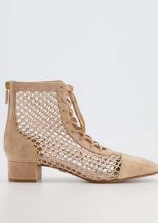 Christian Dior Suede Naughtily-D Heeled Ankle Boots