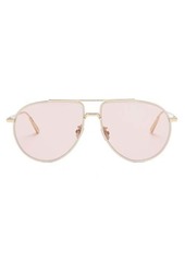 Christian Dior Dior - Diorblacksuit Aviator Metal Sunglasses - Mens - Pink Gold