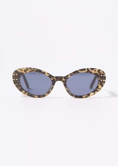 Christian Dior Dior - Diorsignature B3u Cat-eye Acetate Sunglasses - Womens - Beige Multi - ONE SIZE