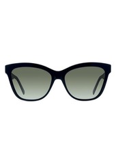 Christian Dior DIOR 30Montaigne Mini 56mm Gradient Square Sunglasses in Black/Grey at Nordstrom