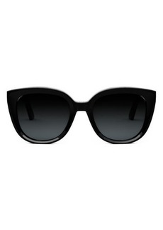 Christian Dior ‘DiorMidnight R1I 54mm Butterfly Sunglasses