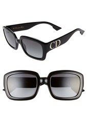 Christian Dior Dior 54mm Gradient Square Sunglasses