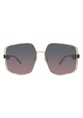 Christian Dior ArchiDior S1U 61mm Square Sunglasses