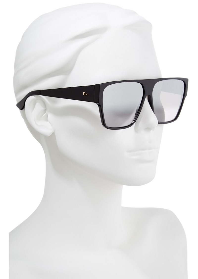 dior 62mm flat top sunglasses