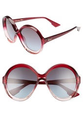 Christian Dior Dior Bianca 58mm Round Sunglasses
