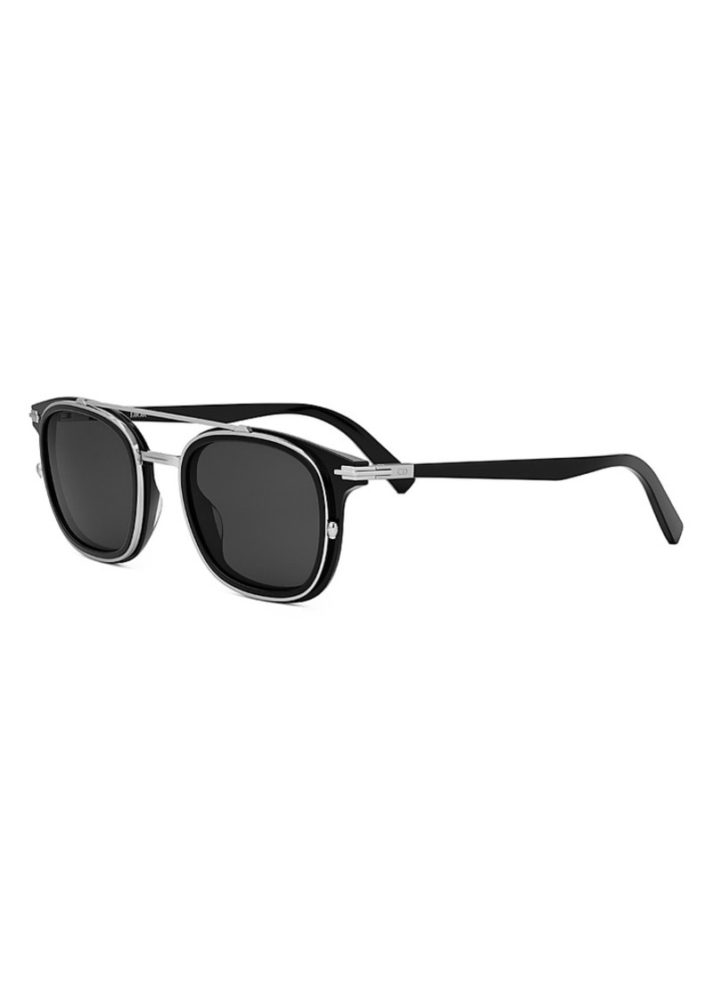 Christian Dior Dior Black Suit S14I Square Sunglasses, 49mm