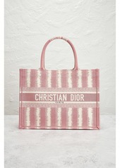 Christian Dior Dior Canvas Striped Book Tote Bag