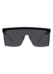 Christian Dior Dior Club Shield Sunglasses in Matte Black /Smoke at Nordstrom