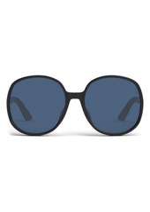 Christian Dior DIOR DDoll R1F Oversize 62mm Round Sunglasses