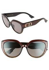 Christian Dior Dior DDIORF 56mm Cat Eye Sunglasses