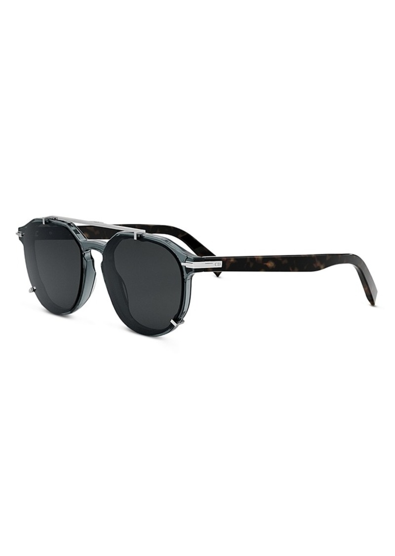 Christian Dior Dior DiorBlackSuit Ri Round Sunglasses, 56mm