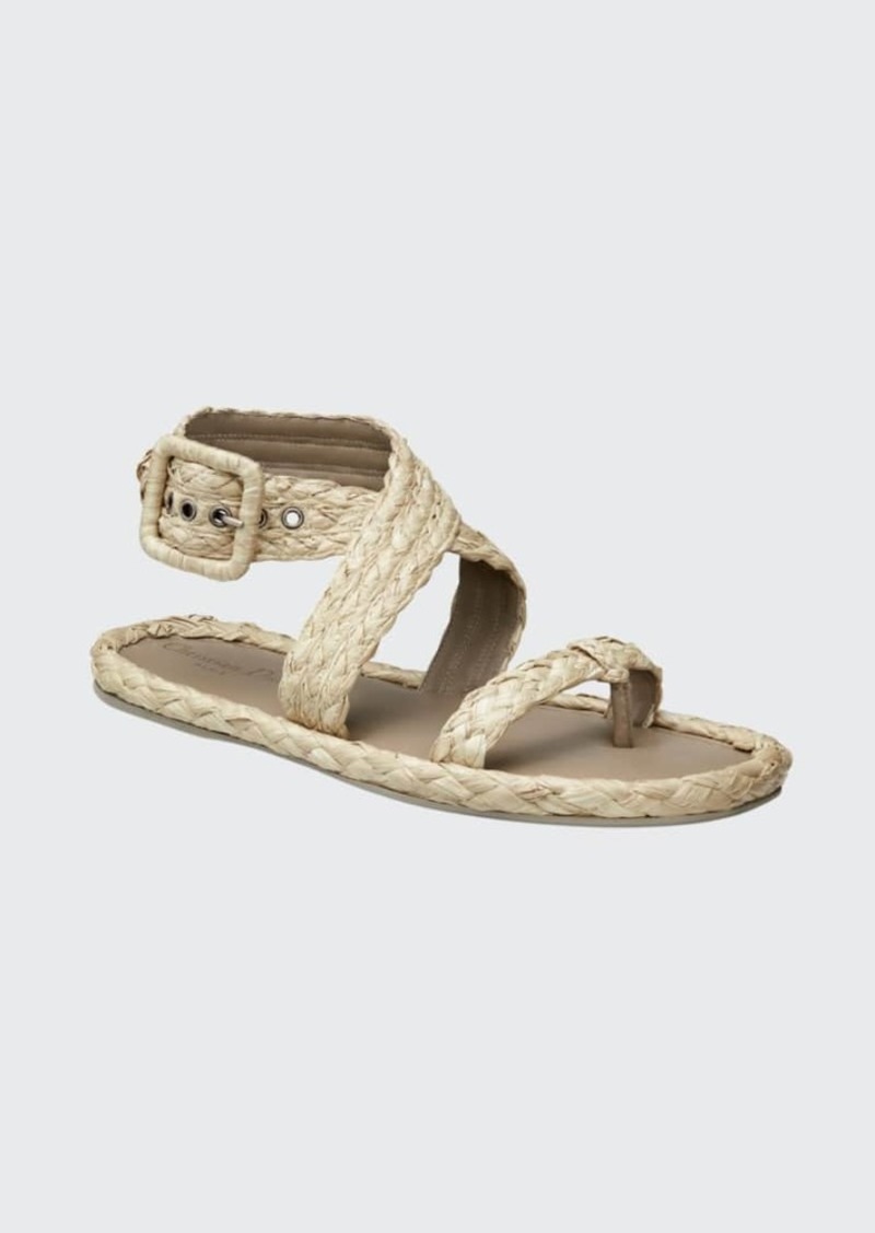 dior raffia sandals