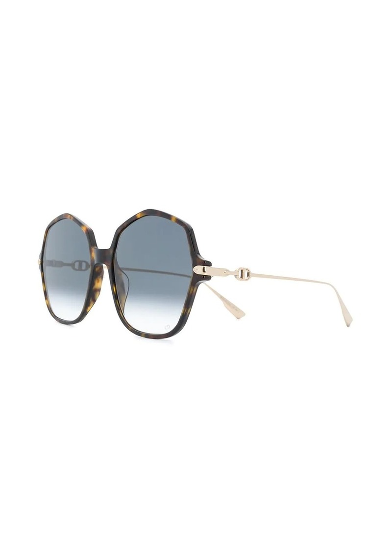 dior link 2 59mm hexagonal sunglasses