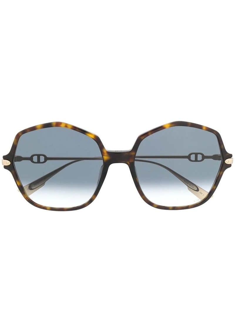 dior link 2 59mm hexagonal sunglasses