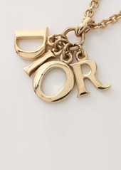 Christian Dior Dior Logo Necklace Gp Gold