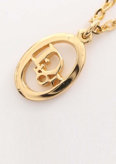 Christian Dior Dior Logo Necklace Gp Gold