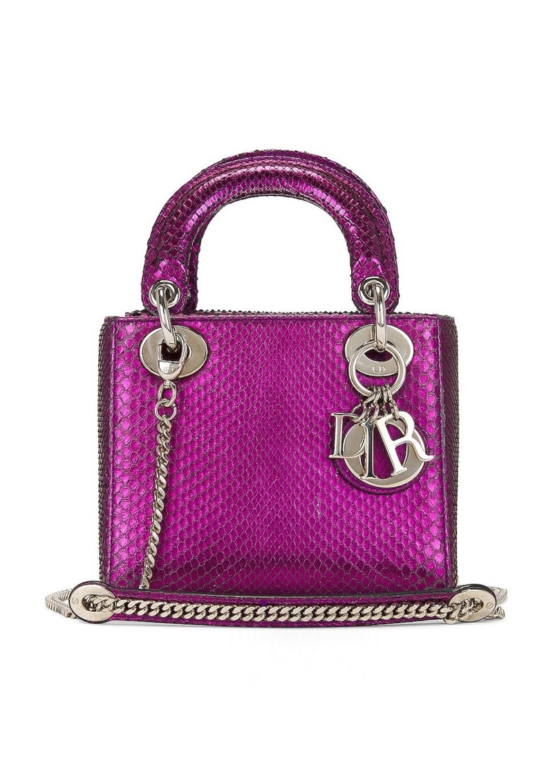 Christian Dior Dior Python Mini Lady Handbag