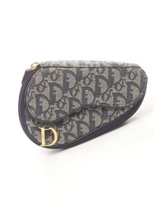 Christian Dior Dior Saddle Trotter Pouch Canvas Clutch Bag