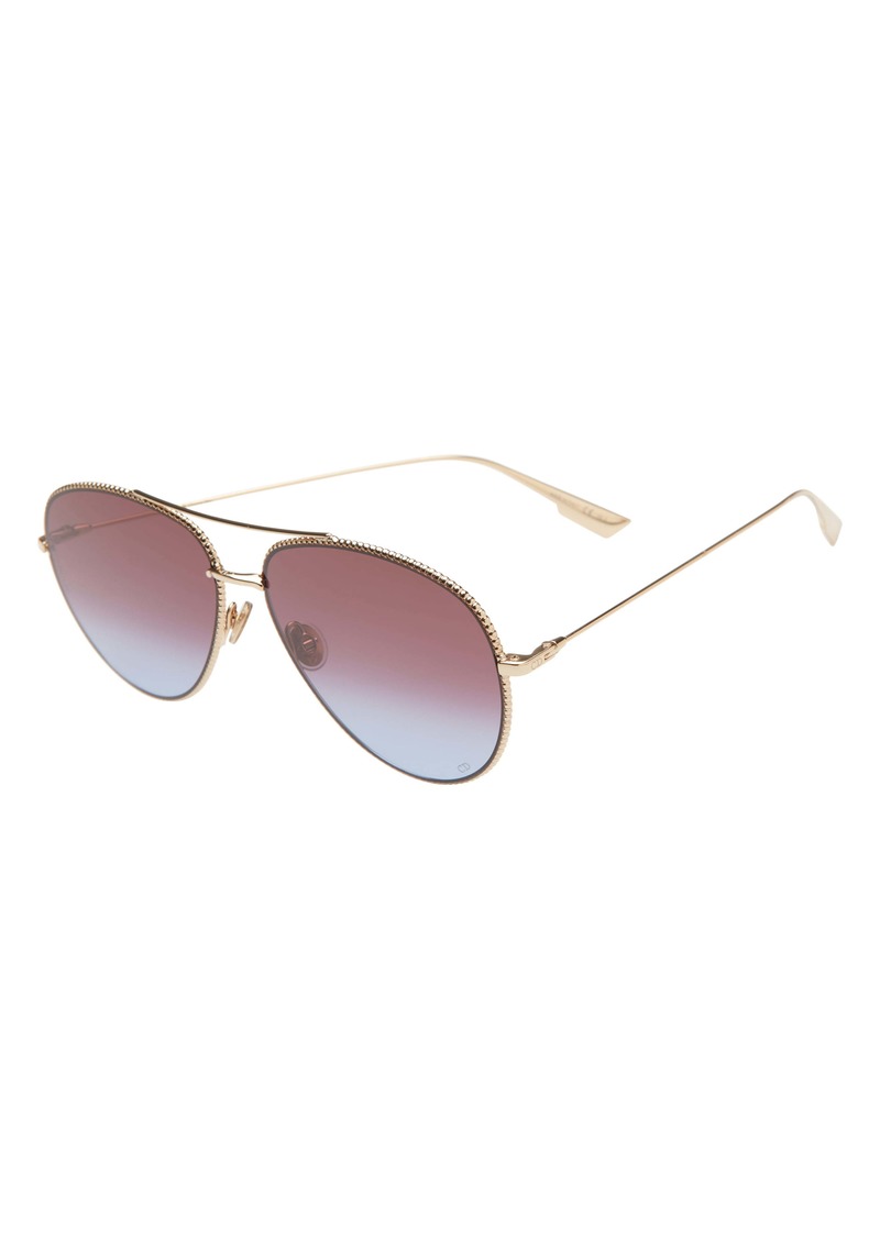 society 3 57mm gradient aviator sunglasses