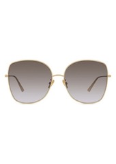 Christian Dior DIOR Steillaire 59mm Butterfly Sunglasses in Endura Gold/Grey at Nordstrom
