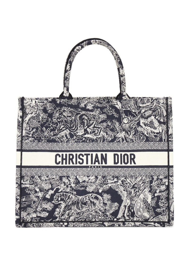 Christian Dior Dior Toile De Jouy Book Tote Bag