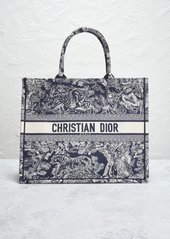 Christian Dior Dior Toile De Jouy Book Tote Bag