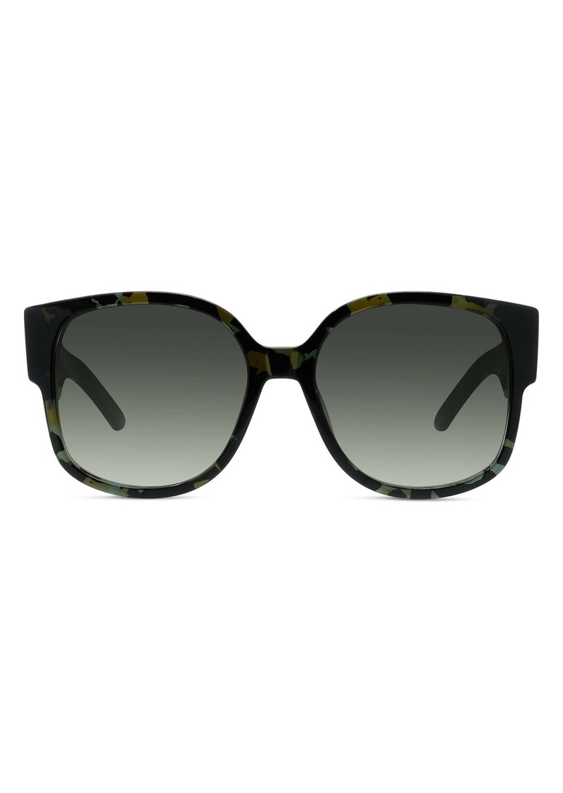 christian dior unisex squared 58mm sunglasses