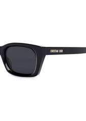 Christian Dior DiorMidnight S3I 52 MM Rectangular Sunglasses